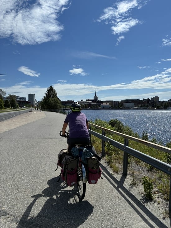 … vers le cœur de la nouvelle Luleå qui se profile au loin.