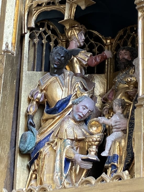 Ou encore la visite des rois mages.