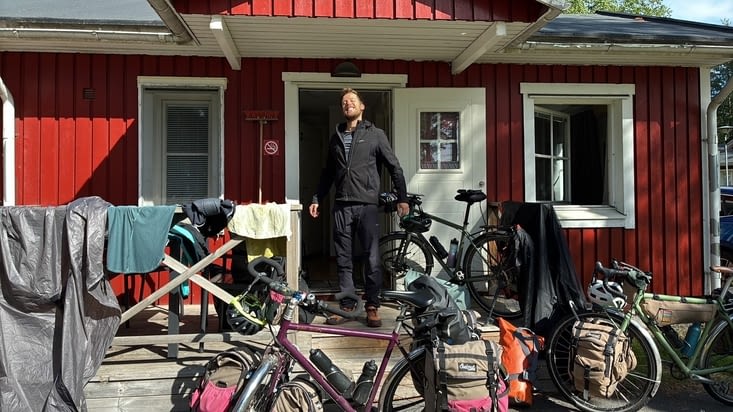 Le matin au camping de Luleå.:.