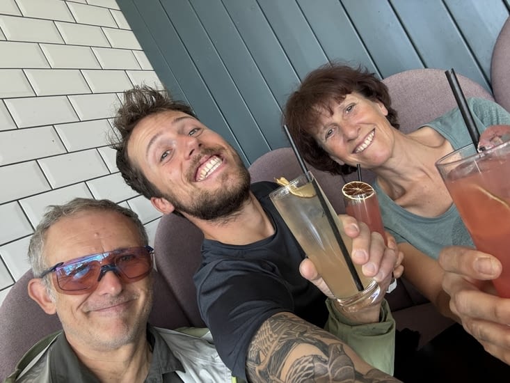 Dernier restaurant avec Antoine qui nous quitte demain !