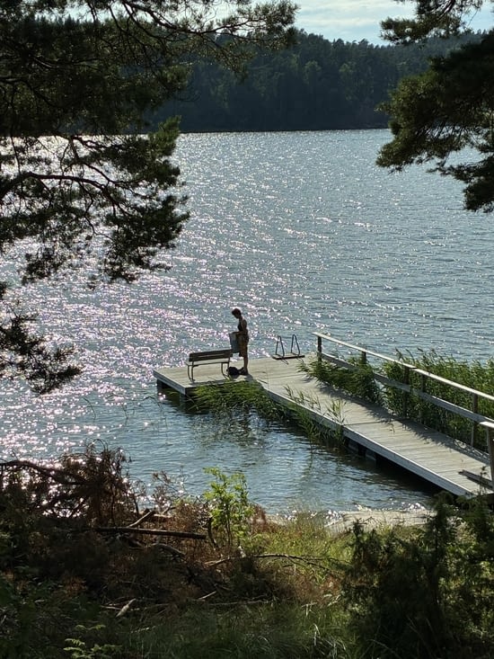 … et son camping a un petit air provençal.