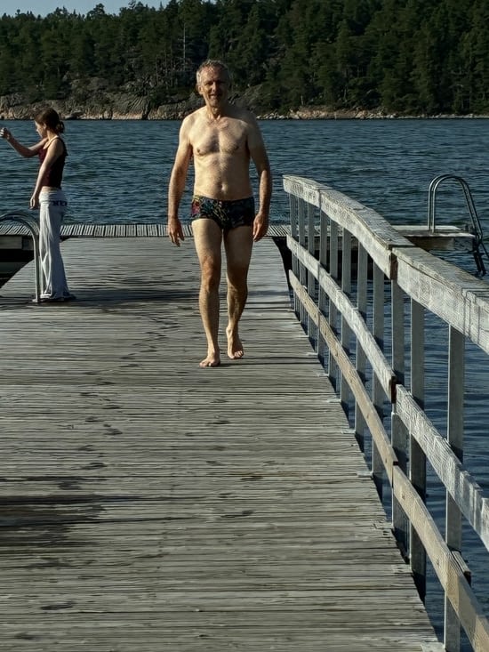 À l’arrivée, une petite baignade dans la baltique…