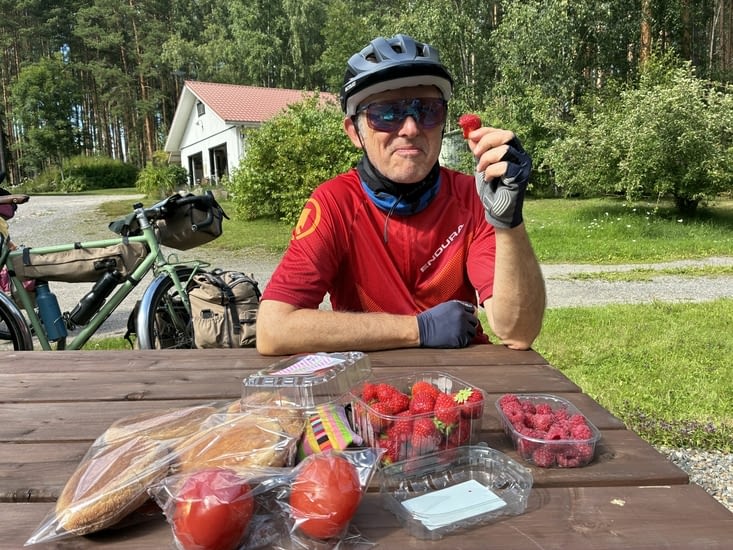 Petite pause chez un maraîcher bio …