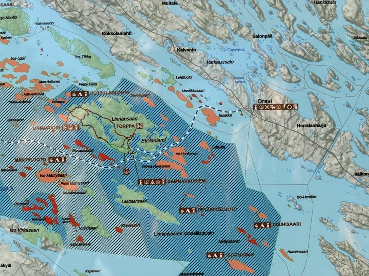 Et nous voulons ne pas manquer l’occasion de visiter l’île de Linnansaari….