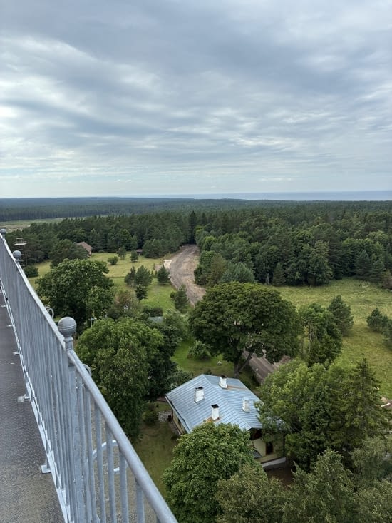 De là haut on voit loin.