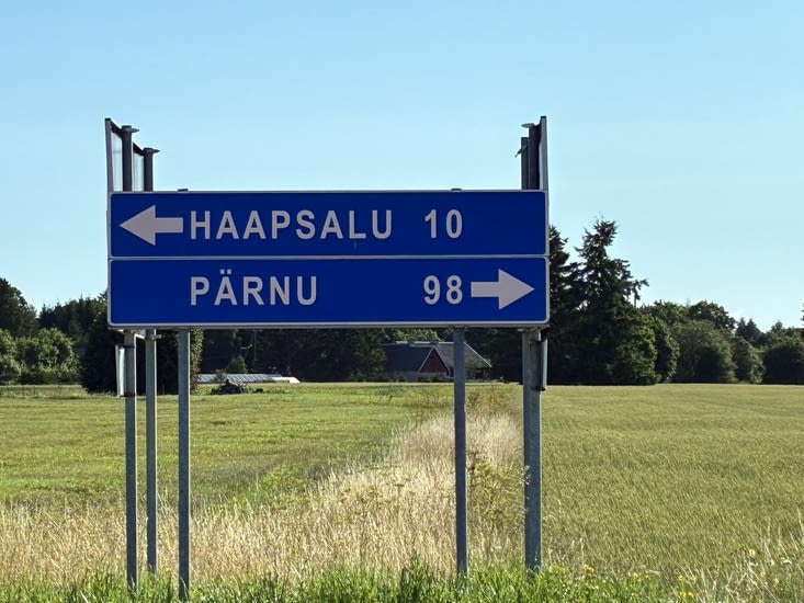 Le lendemain, route tranquille vers Pärnu.