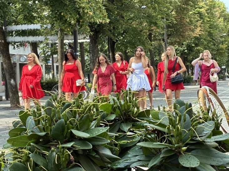 Les Lituaniennes célèbrent joyeusement les enterrements de vie de jeune fille.