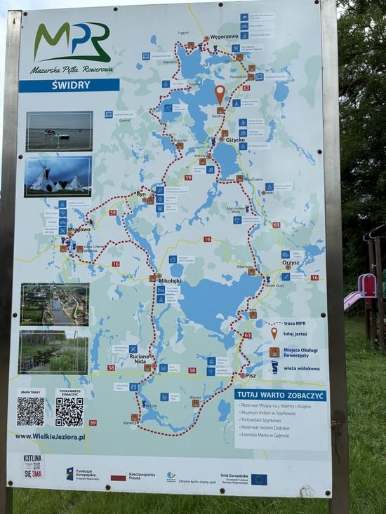 Mais il est temps de considérer le tour des lacs Mazures.