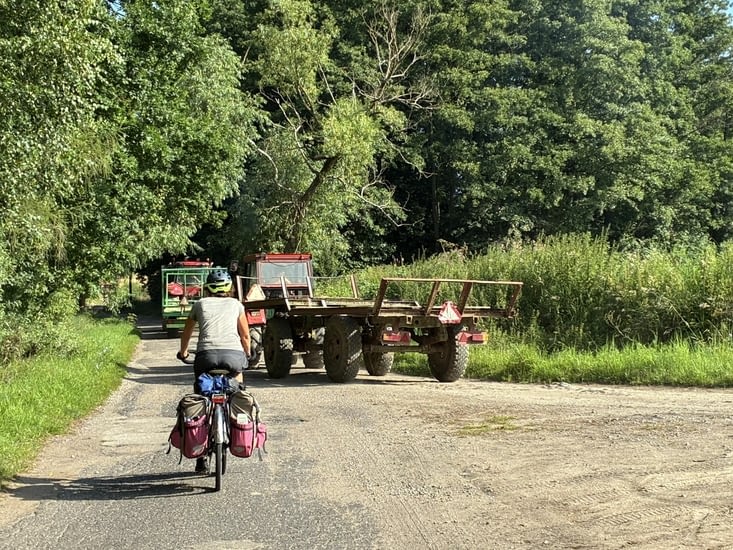 À cette heure du jour nous croisons surtout les agriculteurs.