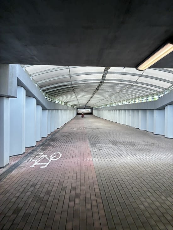 … immense tunnel pour vélo !