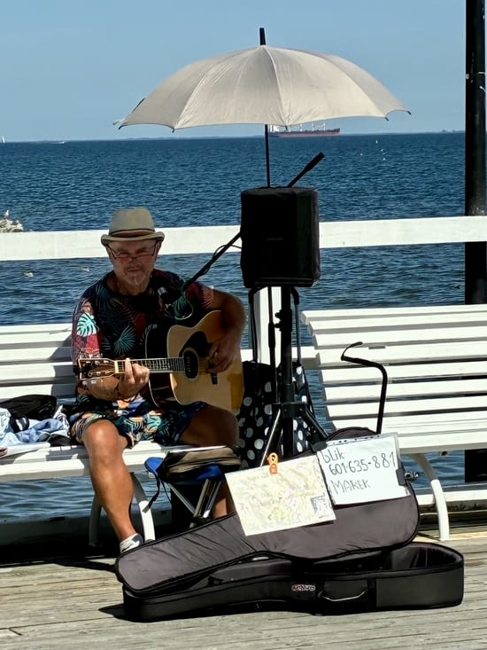 … animés par des chanteurs de rue.