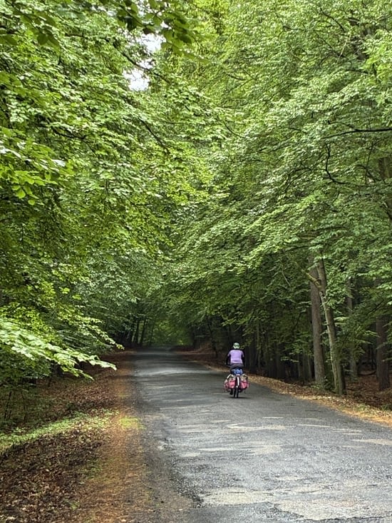 Mercredi 19 août. Désormais, la forêt nous conduit vers la frontière avec l’Allemagne.