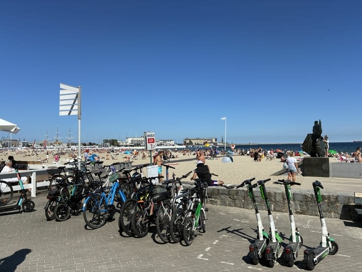 Les plages sont remplies.