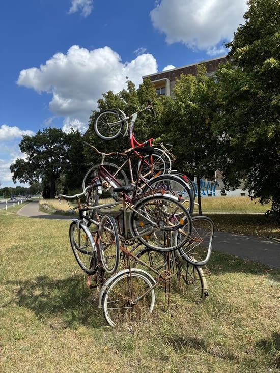Nous croisons régulièrement des voyageurs à vélo
