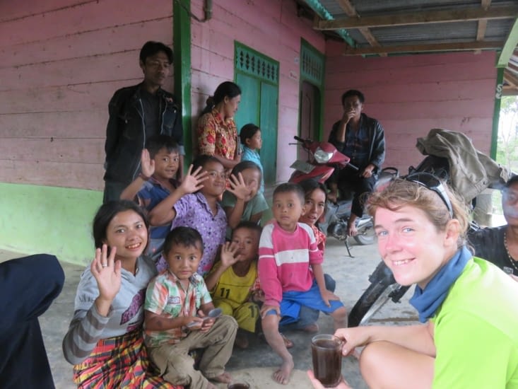 Un orage, un abri. Pas une pause the, mais cafe extra frais. Un bon moment tous ensemble.
