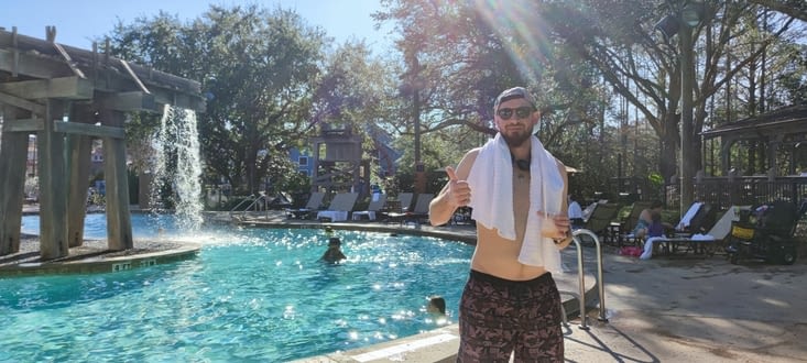 Pause fraîcheur à l'hôtel