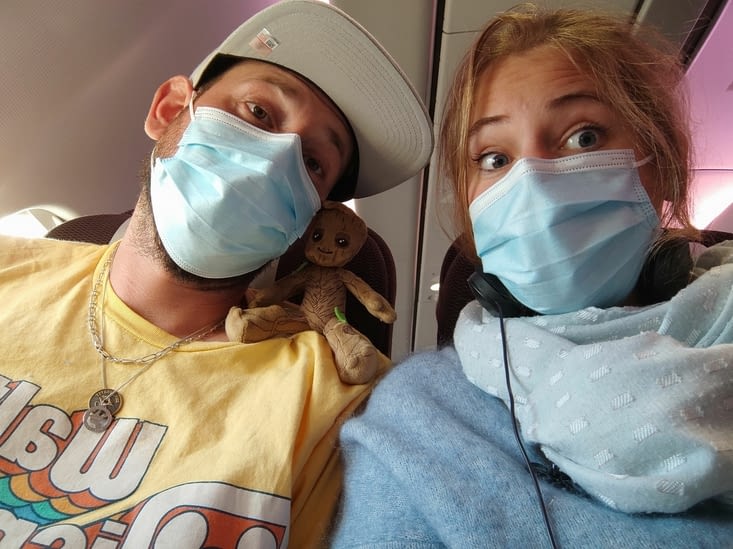 C'est parti pour un peu plus de 8h de vol