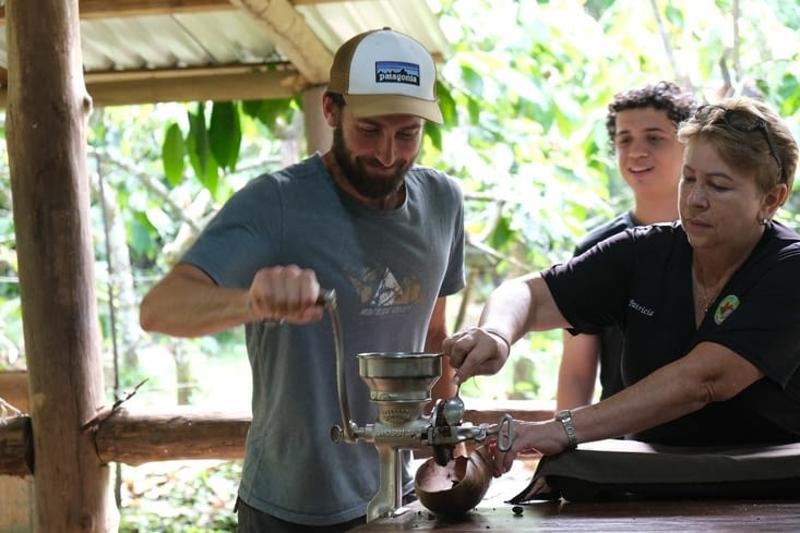 Max s’essaye au broyage