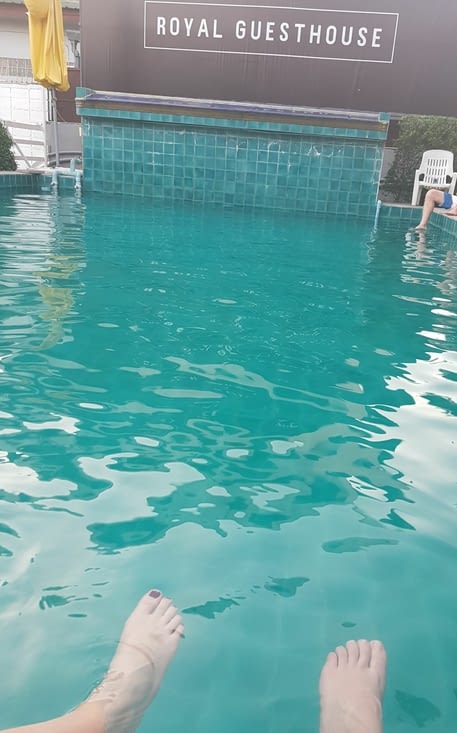 Derniers moments à l'hôtel avant le départ pour les plages...