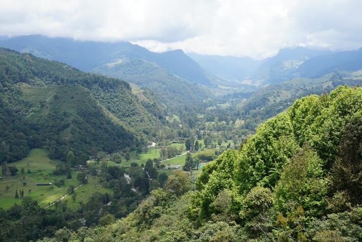 Vue du mirador de Salento