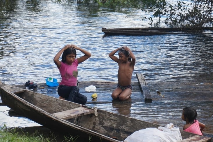 Le quotidien en bord d'Amazone