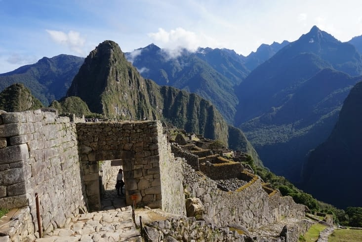 La porte d'entrée au Machu Picchu