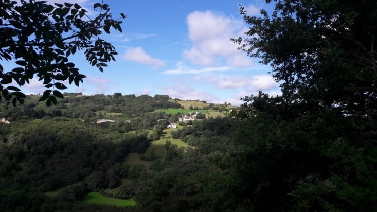 Vue sur le village de Espeyrac