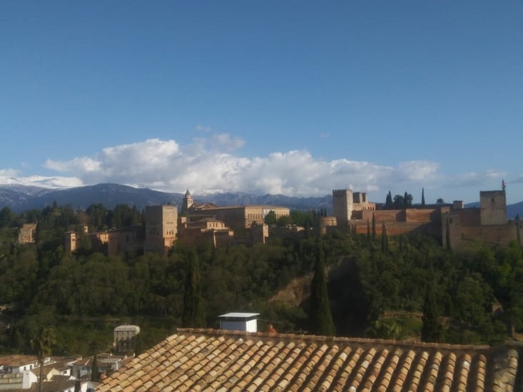 L'Alhambra, d'un autre point de vue de la ville