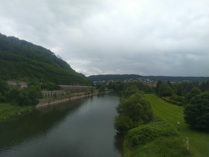 La Weser et Hann'Münden au loin