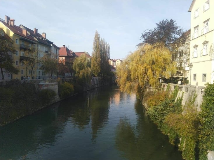 La ljubljanica, rivière qui traverse Ljubljana