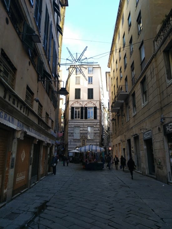 Dans la vieille ville de Gênes