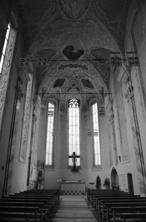 La nef de l'église secondaire de Bolzano