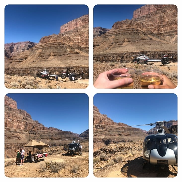 Pause au milieu du Grand Canyon
