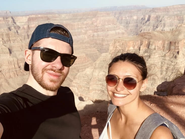 Selfie sur le Grand Canyon