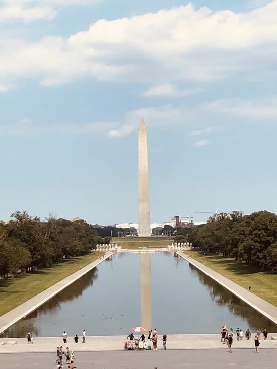 Washington Monument depuis le Lincoln Memorial