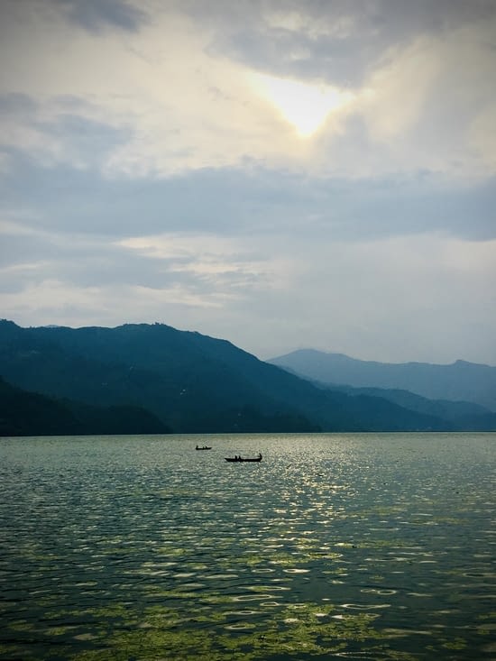 Lac de Pokhara, fin d’après-midi