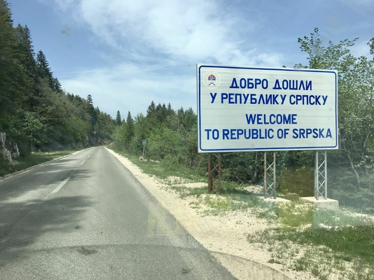 Entrée en République Serbe de Bosnie