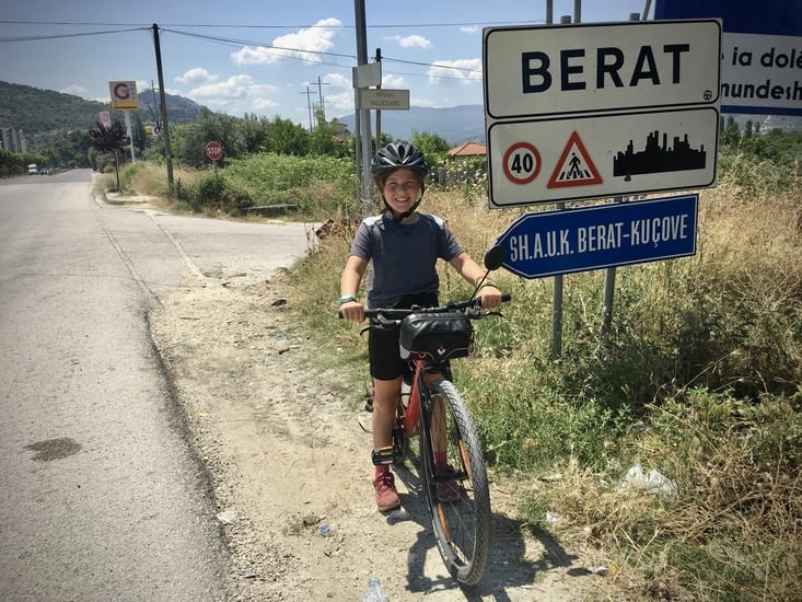 Arrivée à Berat, la photo souvenir!
