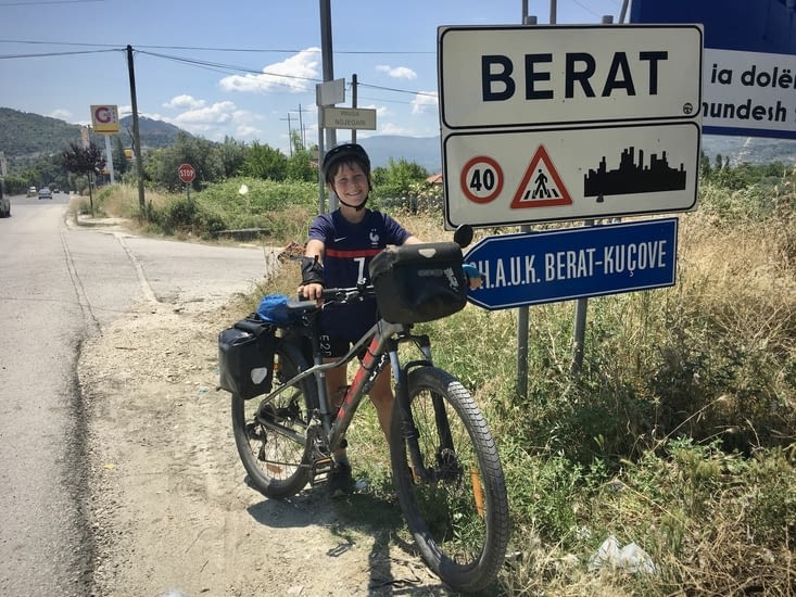 Arrivée à Berat, la photo souvenir!