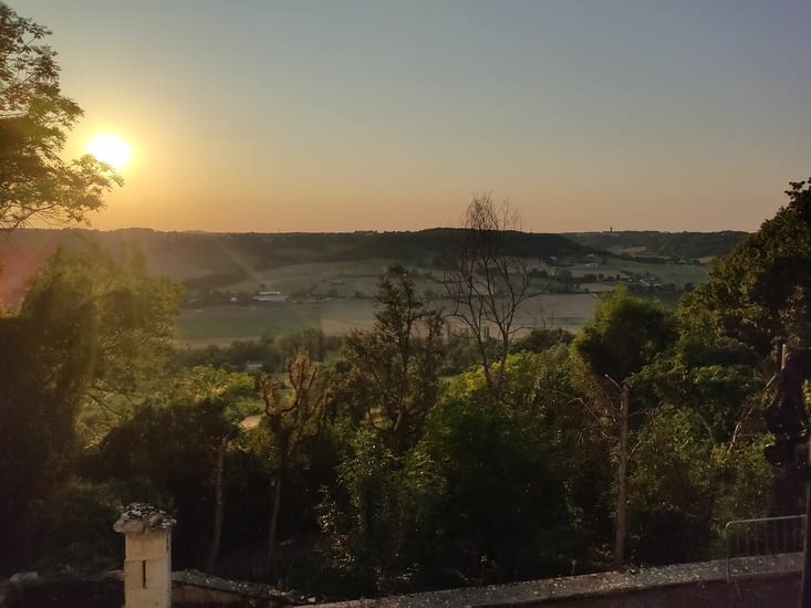 Vue depuis notre chambre ce soir