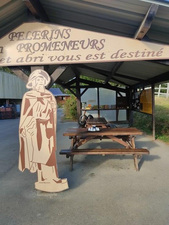 La pause où nous avons rencontré Jean Claude et acheté un bon pâté basque