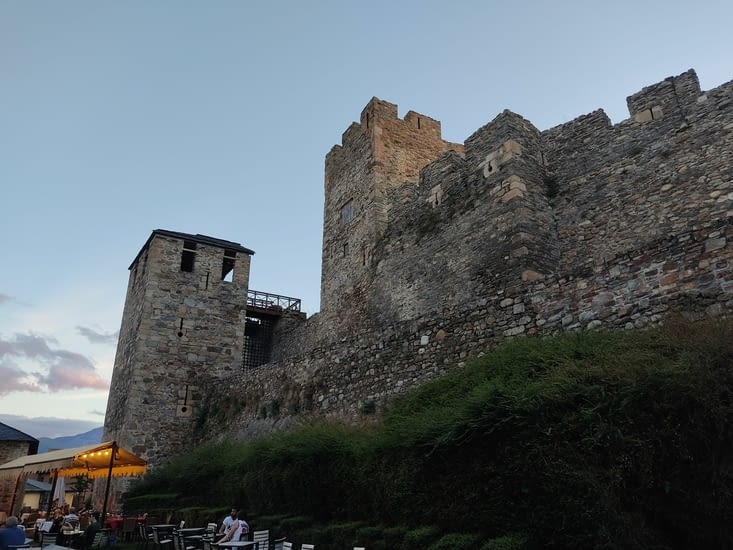 Le château de Ponferrada hier soir