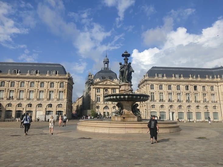 Place de la Bourse à Bordeaux