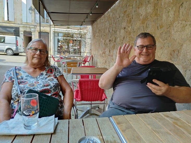 Retrouvailles avec Jacques et Marie-Paule, sa femme.