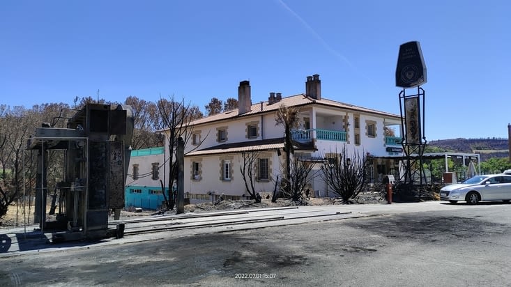 Incendie à Puente la Reina