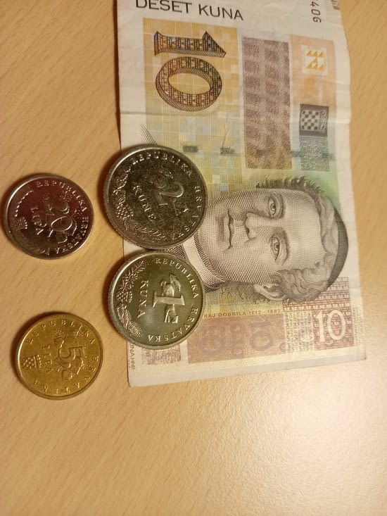 Pas d'euro en Croatie mais des Kuna Croate