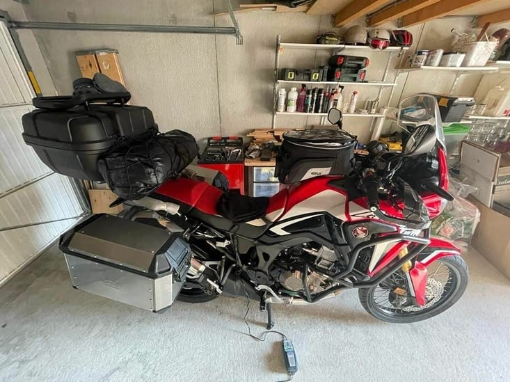 La moto de Clément est prête