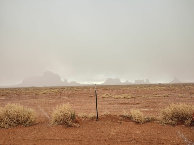 Foggy Monument Valley