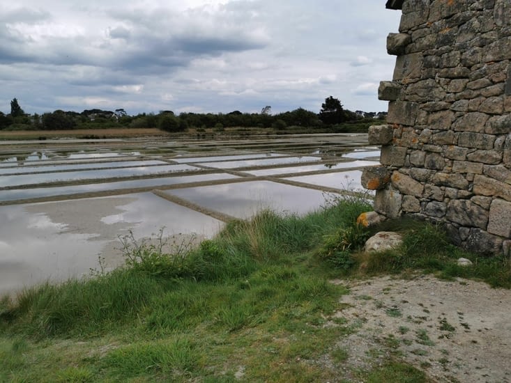 Les marais salants entre la Trinité et Carnac