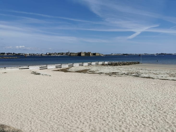 Arrivé à Larmor Plage dans l'après midi.